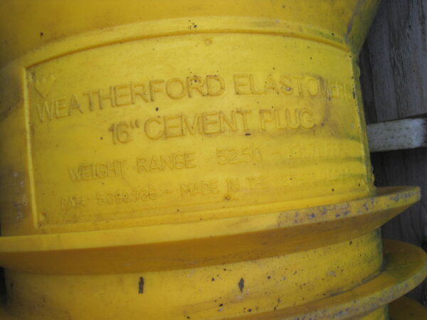 Weatherford Elastomers 16" Cement Plug Stock 4789 - Image 2